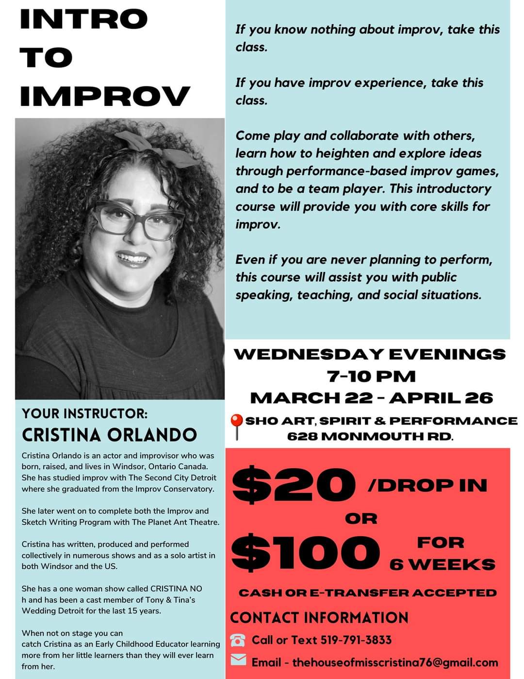 Intro to Improv with Cristina Orlando